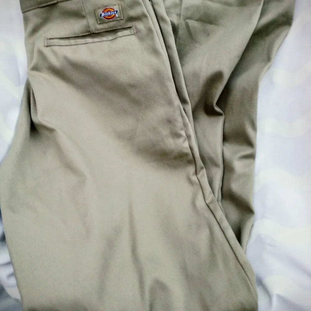 Men's Tan Khaki Dickie Pants - Picture 7 of 8